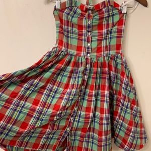 Plaid Ralph Lauren Halter Dress | Size 10